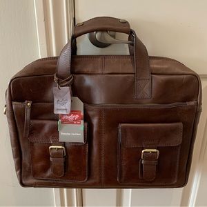 Rawlings Leather Ace Messenger Bag - Brown